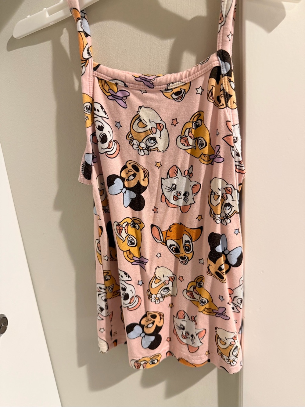 Blush lotus Pink Character Print Tank - Disney